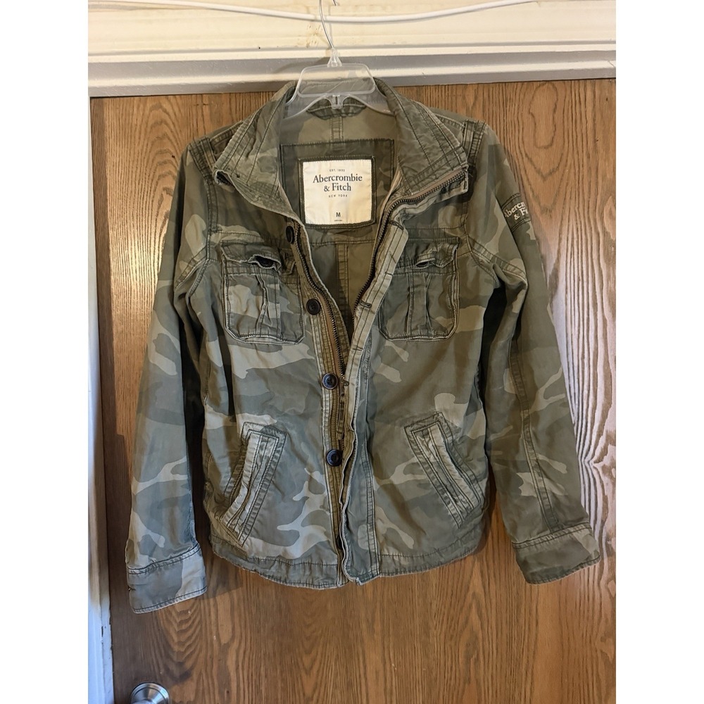 Ambercrombie  & Finch Military Punk Camo Vintage  Jacket Y2K Size M